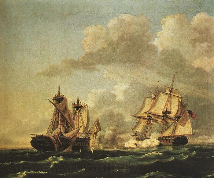 Thomas Birch Naval Battle Between the United States & The Macedonian on Oct 30,1812